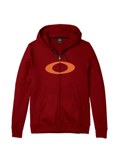 Oakley Ellipse Zip-up Hoodie In Red