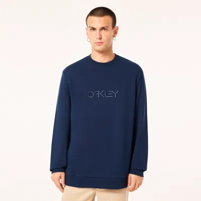 Oakley Embroidered B1b Crew Sweatshirt In Blue