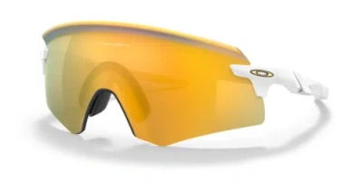 Pre-owned Oakley Encoder 9471 Matte White + Prizm 24k + Beautiful Originals