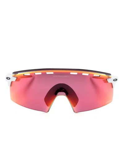 Oakley Encoder Strike Shield-frame Sunglasses In White