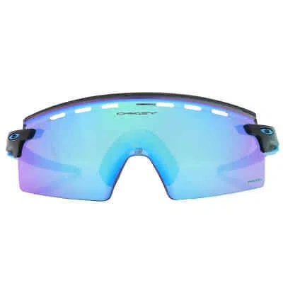 Pre-owned Oakley Encoder Strike Vented Prizm Sapphire Shield Men's Sunglasses Oo9235 In Blue