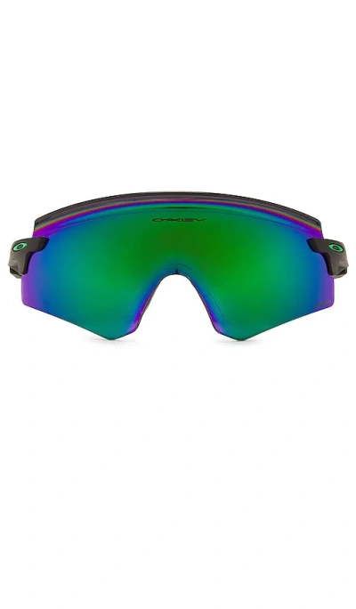 Oakley Encoder Sunglasses In Black & Green