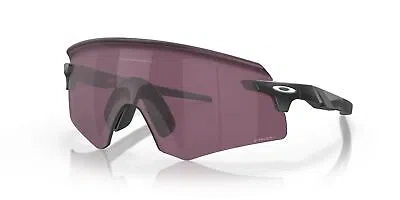 Pre-owned Oakley Encoder Sunglasses, Matte Carbon Frame, Prizm Road Black Lens