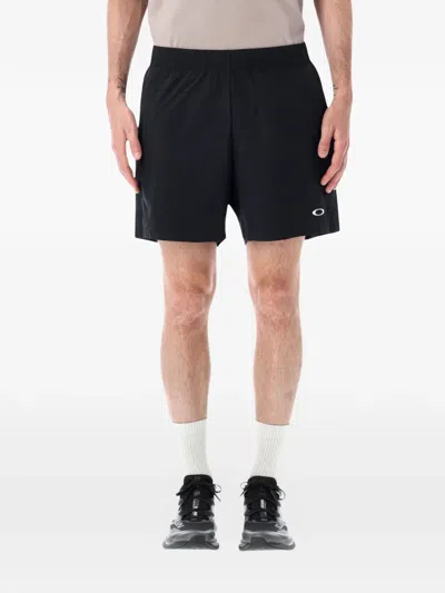 Oakley Enhance Logo-print Elasticated-waist Shorts In Black