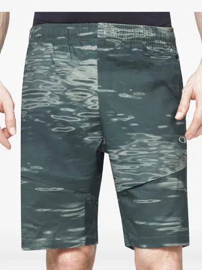 Oakley Enhance Mobility Printed Shorts In Green