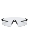 Oakley Evzero™ Blades 155mm Photochromatic Rimless Shield Sunglasses In Rubber Black/photochromic