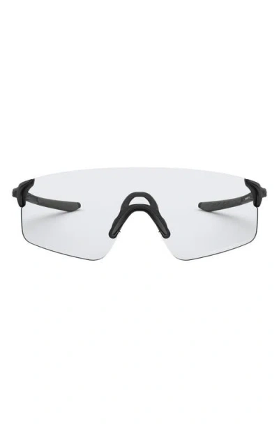 Oakley Evzero™ Blades 155mm Photochromatic Rimless Shield Sunglasses In Rubber Black/photochromic