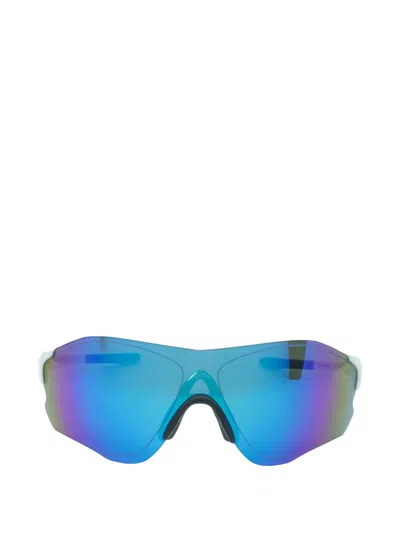 Oakley Evzero Path Geometric-frame Sunglasses In Blue