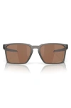 Oakley Exchange Sun 56mm Polarized Rectangular Sunglasses In Smoke