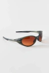 Oakley Eye Jacket Redux Sunglasses In Matte Olive Ink Prism, Men's At Urban Outfitters In Green