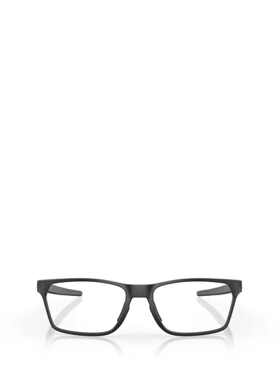 Oakley Metalink Rectangle-frame Glasses In Satin Black