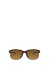 Oakley Unstoppable 65mm Gradient Polarized Oversize Rectangular Sunglasses In Raspberry Spritzer