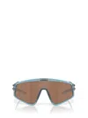 Oakley Km Latch Tm Panel Mask Sunglasses In Transparent Stonewash