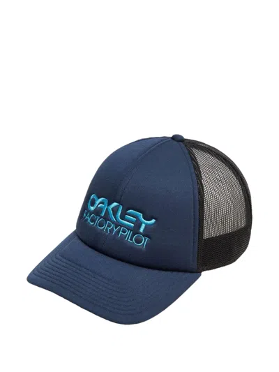 Oakley Factory Pilot Trucker Cap In Blue