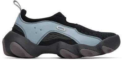 Oakley Factory Team Blue & Black Flesh Sandals In Stone Blue/black