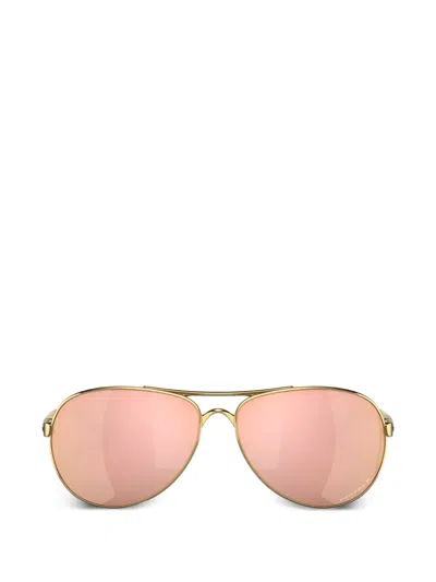 Oakley Feedback Pilot-frame Sunglasses In Pink