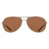 Oakley Feedback Prizm Bronze Pilot Ladies Sunglasses Oo4079 4079475 59 In Brown