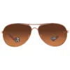 Oakley Feedback Prizm Brown Gradient Aviator Ladies Sunglasses Oo4079 407946 59 In Brown