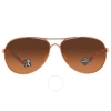 Oakley Feedback Prizm Brown Gradient Aviator Ladies Sunglasses Oo4079 407946 59 In Brown / Rose