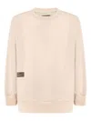 Oakley Long Sleeve Crew Neck Sweater With Patch In Neutral