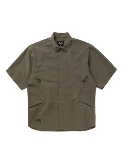 Oakley Easygoing Short Sleeve Shirt And Pockets In Gray