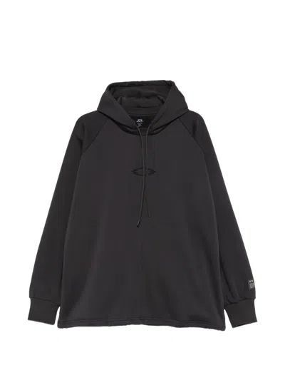 Oakley Fgl Slick Logo-embroidered Raglan-sleeve Hoodie In Black