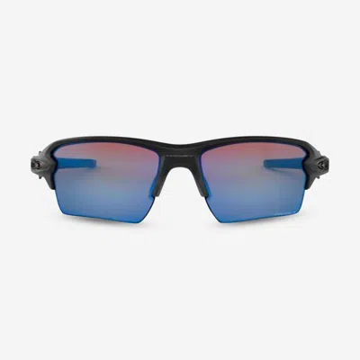 Oakley Flak 2.0 Xl Men's Polarized Deep Water Lens Sunglasses 9188-58 In Black