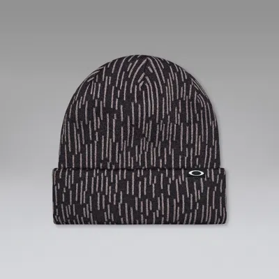 Oakley Fleece-lined Graphic Beanie​ In Black
