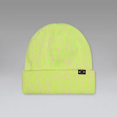 Oakley Fleece-lined Graphic Beanie​ In Green