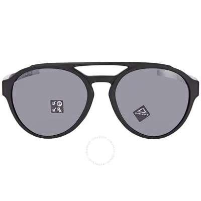 Oakley Forager Prizm Black Polarized Round Men's Sunglasses Oo9421 942108 58 In Gray