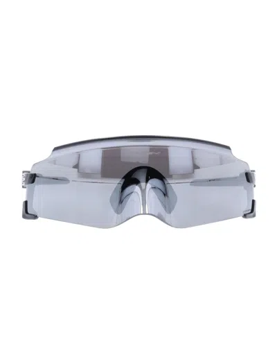 Oakley Frameless Progressive Wrap Kato Sunglasses In Blue