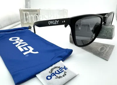 Pre-owned Oakley Frogskins 35th Anniversary Matte Black Prizm Black Sunglasses Oo9444-02