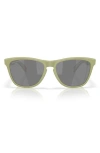 Oakley Frogskins 54mm Polarized Rectangular Sunglasses In Matte Fern/prizm Black Polar