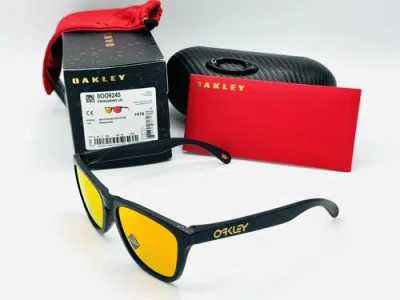 Pre-owned Oakley Frogskins (a) Sunglasses Chinese Years Black Splatter -prizm Ruby In Red