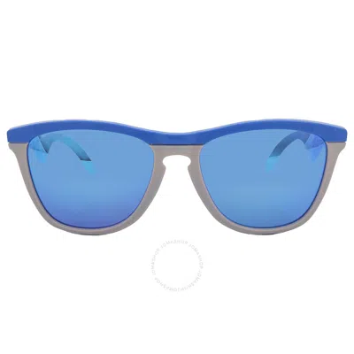 Oakley Frogskins Hybrid Prizm Sapphire Square Men's Sunglasses Oo9289 928903 55 In Blue