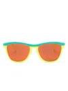 Oakley Frogskins Hybrid Round-frame Sunglasses In Yellow