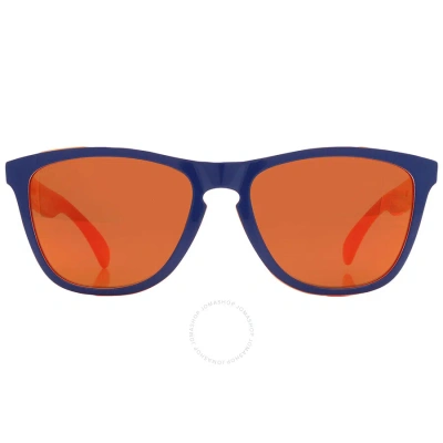 Oakley Frogskins Orange Square Men's Sunglasses Oo9245 924592 54 In Blue / Orange