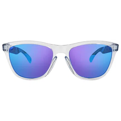 Oakley Frogskins Prizm Sapphire Square Unisex Sunglasses Oo9013 9013d0 55 In Silver