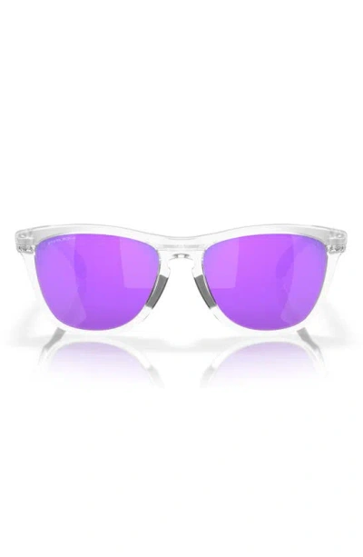 Oakley Frogskins Square-frame Sunglasses In Matte Clear