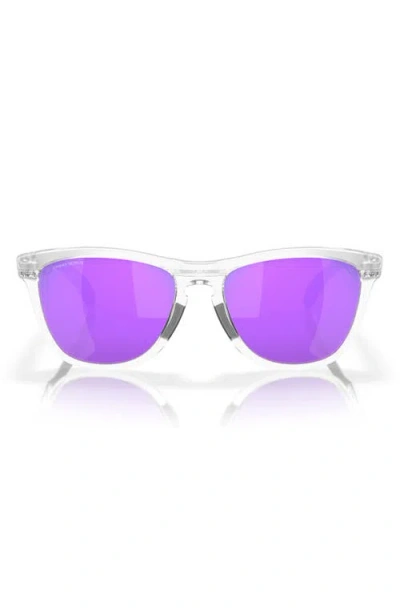 Oakley Frogskins Square-frame Sunglasses In Matte Clear