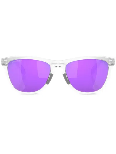 Oakley Frogskins Square-frame Sunglasses In Matte Clear