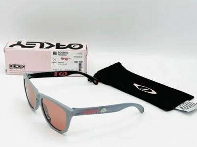 Pre-owned Oakley Frogskins Staple Sunglasses- Staple Fog -pizm Dark Golf -pigeon Rare In Prizm Dark Golf