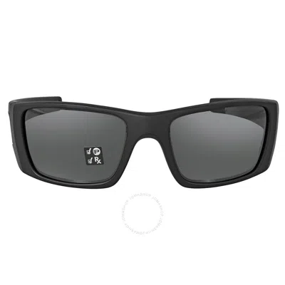 Oakley Fuel Cell Polarized Black Iridium Wrap Men's Sunglasses Oo9096 9096b3 60 In Grey