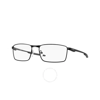 Oakley Fuller Demo Rectangular Men's Eyeglasses Ox3227 322701 55 In Satin Black