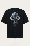 Oakley Futurescape Jellyfish Graphic Tee In Blackout, Men's At Urban Outfitters In Black