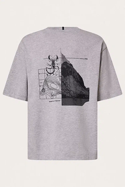 Oakley Futurescape Scorpion Graphic Tee In Grey, Men's At Urban Outfitters In Gray