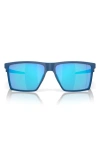 Oakley Futurity Sun 57mm Polarized Square Sunglasses In Sapphire