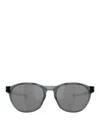 Oakley Reedmace Grey Round-frame Sunglasses In Grey