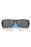 Oakley Gascan 60mm Polarized Rectangular Sunglasses In Matte Black