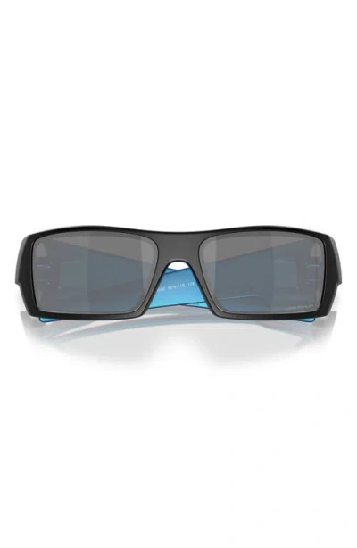 Oakley Gascan 60mm Polarized Rectangular Sunglasses In Matte Black